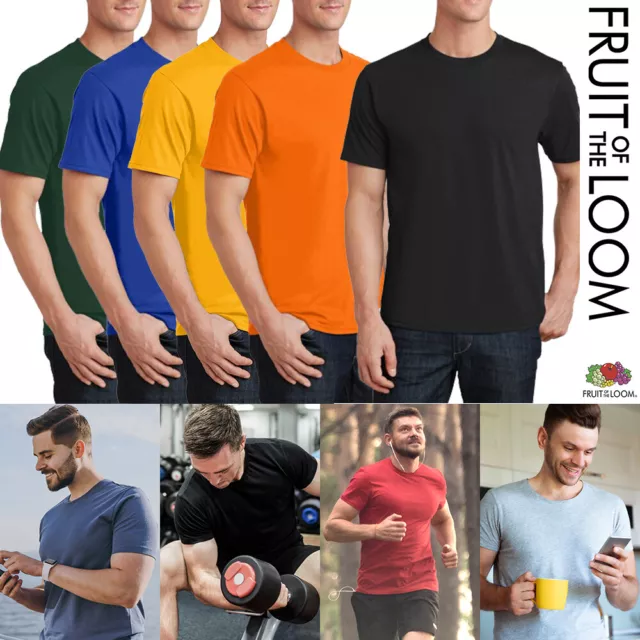 Fruit of the Loom Uomo Donna Cotone Tinta Unita T-Shirt Manica Corta Originale