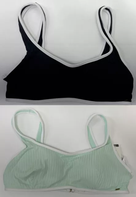 Rip Curl Womens Premium Surf B/C Bralette Swim Bikini Top Mint/Black 025WSW