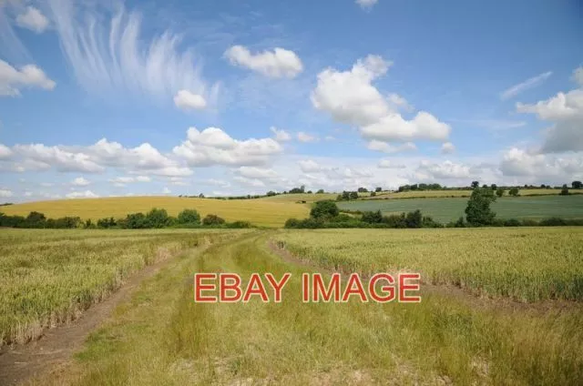 Photo  Rolling Arable Farmland Near Honington A Patchwork Of Fields Of Cereal Cr