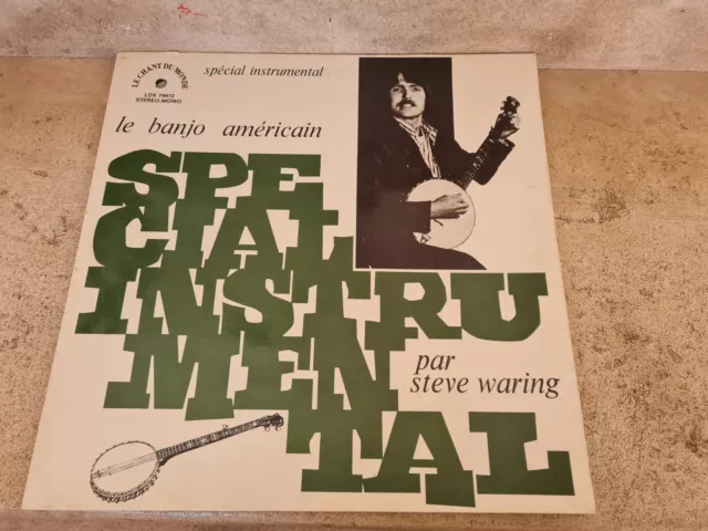 LP vinyle 33t / Steve Waring – Le Banjo Américain (1972)