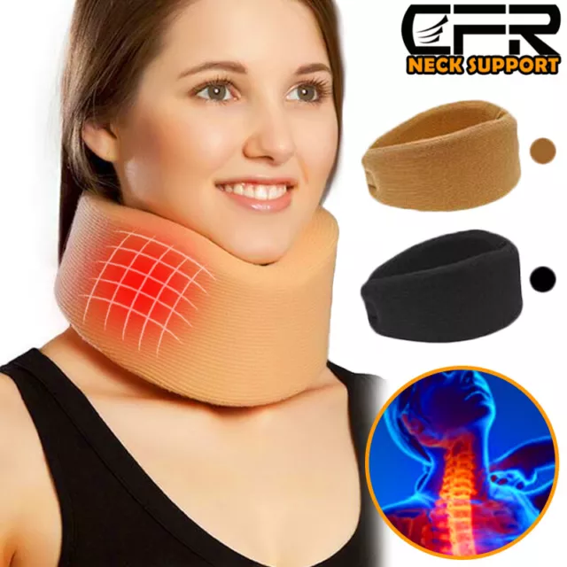 Neck Brace Support Adjustable Soft Foam Collar Cervical Arthritis Running Relief