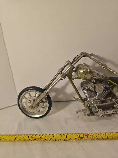 Orange County Choppers OCC Green & Silver Motorcycle Diecast Bike Toy Zone Inc. 2