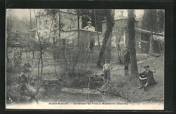 CPA Bessancourt, Deversoir du Trou a Madeleine 1911