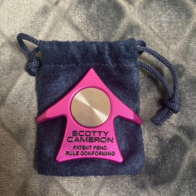 Rare Titleist Scotty Cameron Aero Alignment Tool Ball Marker Pink New From Japan