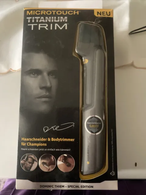 MediaShop Microtouch Titanium Trim Haarschneidemaschine Neuwertig
