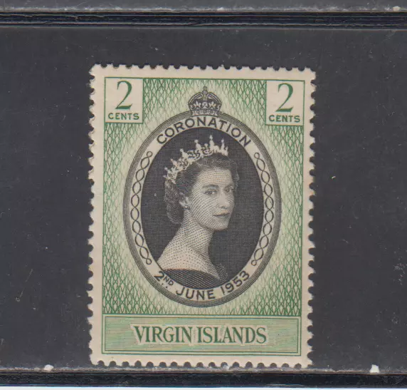 Virgin Islands :  1953 Coronation-Elizabeth Ii-Mnh -  Scott # 114