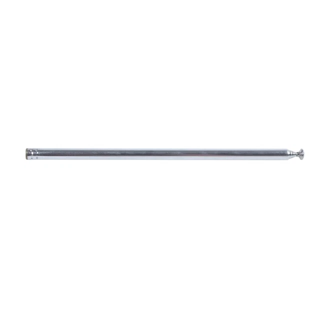 96 CM LUNGHEZZA 7 sezione scorrevole acciaio inox antenna radio AM FM