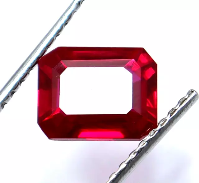 16.30 CT Natürlich Rot Rubin Zertifiziert Facettiert Smaragd Schliff Lose Tolle