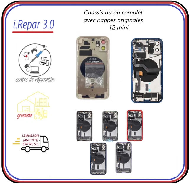 Châssis Nu IPhone 12 - Rouge, Bleu, Noir, Vert, Blanc, Mauve - Version US 5G - Garantie 6 Mois