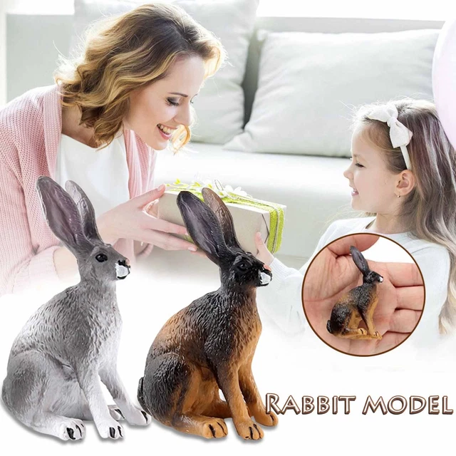 Children's Cute Rabbit Animal Model Toy Doll Model Department Educational Toys