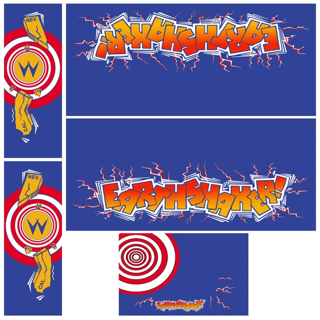 EARTHSHAKER PINBALL MACHINE Decal Set EUR 140,00 PicClick FR