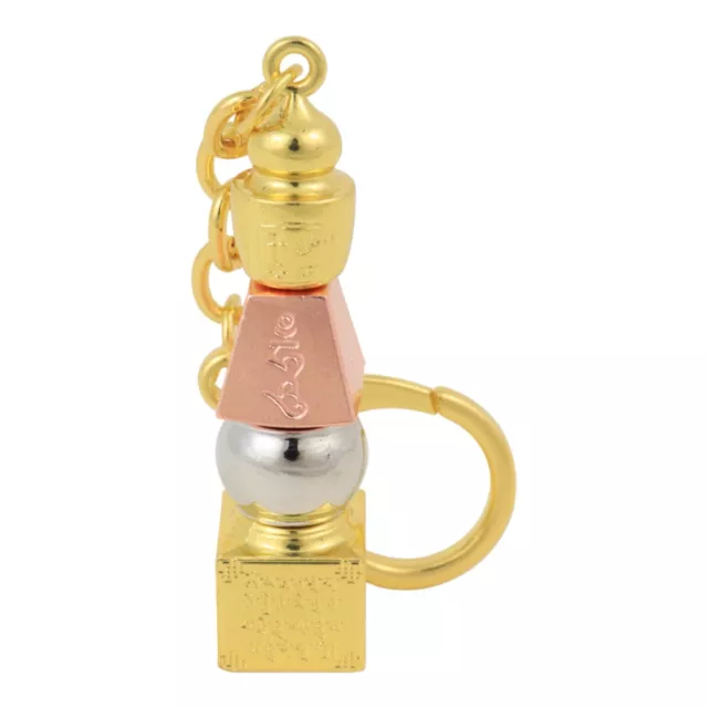 2024 Feng Shui Tri-Colored 5 Element Pagoda Amulet Keychain