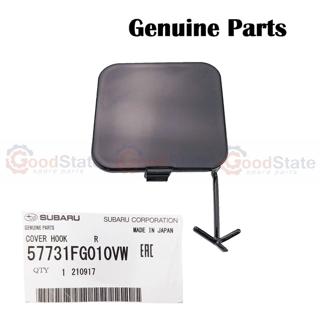Black Tow Hook Cover Eye Cap Front Bumper Compatible With Panda