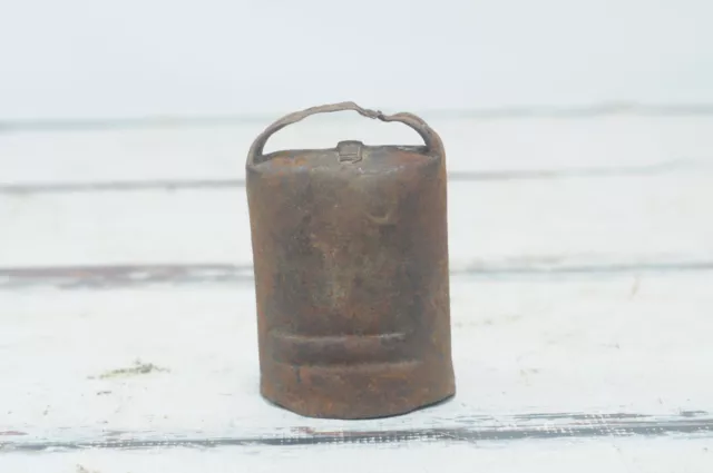Late 1800's Hand Made Iron Cow or Goat Bell Primitive Decor Rustic Farm House #6