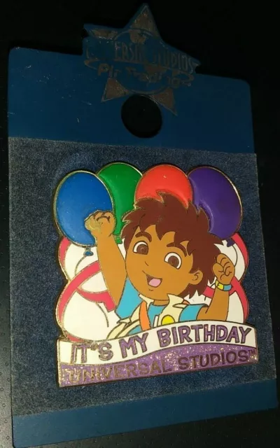 Universal Studios Theme Park Dora The Explorer Diego Its My Birthday Pin Rare