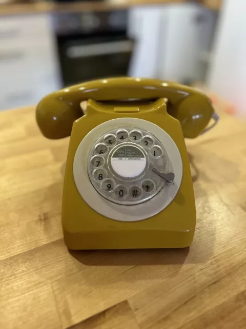 Rotary Dial Telephone Vintage Style Retro Phone Corded Landline - GPO 746