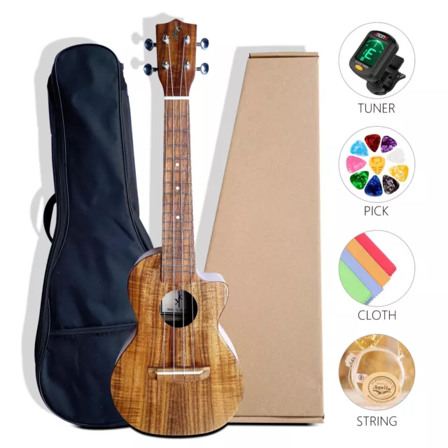 Cutaway Hawaii Ukulele Concert All Solid Acacia Koa Wood All Time Favorite Cutaway Hawaii Ukulele Concert All Solid Acacia Koa Wood All Time Favorite