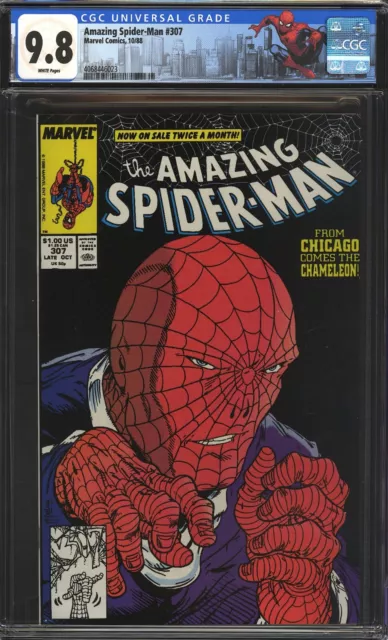 Amazing Spider-man #307 CGC 9.8 NM/MT WP McFarlane Art! Custom Label Marvel 1988