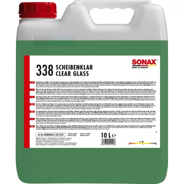 SONAX Scheibenreiniger Scheibenklar Kanister 10 Liter 03386000