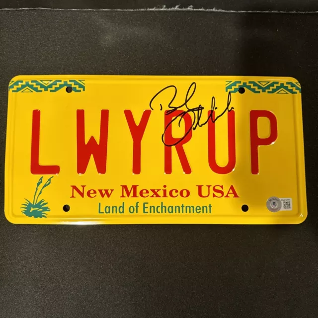 Bob Odenkirk Signed License Plate Lwyerup Breaking Bad Autograph Beckett Holo