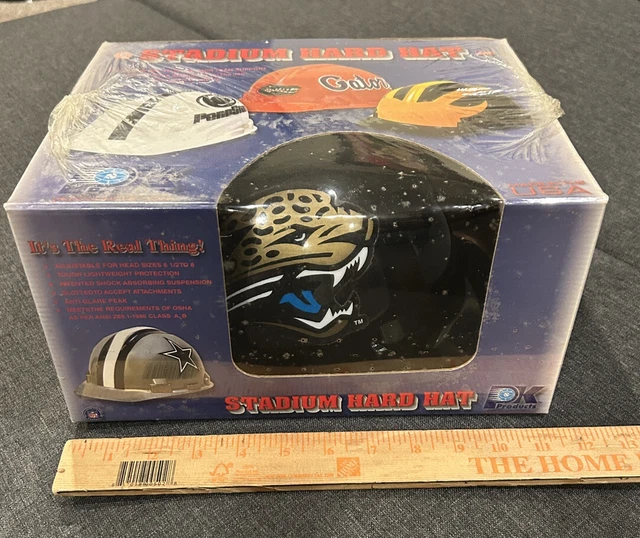 PK Products [SEALED] Jacksonville Jaguars Stadium Hard Hat - OSHA Appr. Sz 6.5-8