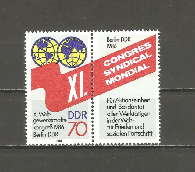 Briefmarken---DDR---1986---Postfrisch---Mi 3049-----Zusammendruck-----