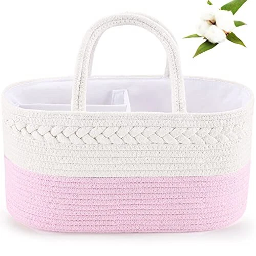 ABenkle Baby Diaper Caddy, Nursery Storage Bin and Car Organizer for Diapers ...