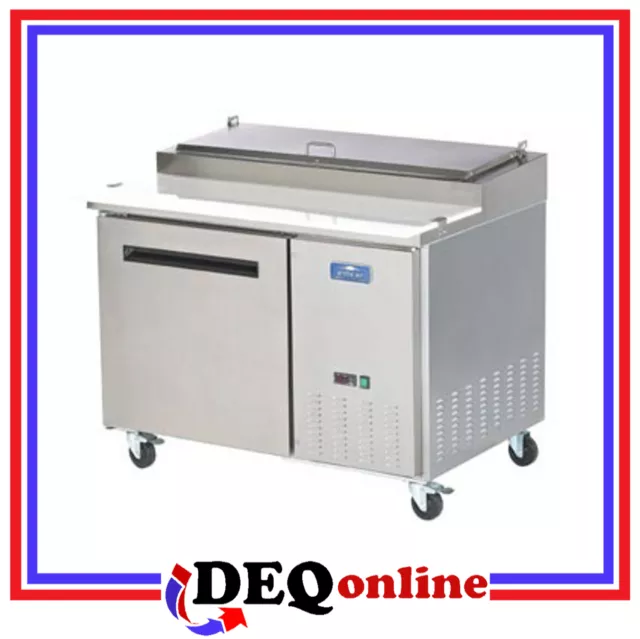 Arctic Air APP48R Single Door Refrigerated Pizza Prep Table Holds 6 Pans Arctic Air APP48R Single Door Refrigerated Pizza Prep Table Holds 6 Pans