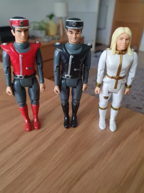 3 x 1993 CAPTAIN SCARLET  FIGURES  EXCELLENT COND BLACK DESTINY ANGEL SCARLET