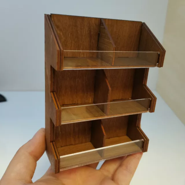 Dolls House 1:12 Scale Miniatures Unpainted Unfinished Bread Shelf Furniture