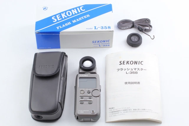 [MINT / Case Box]  Sekonic L-358 Flash Master Digital Light Meter From JAPAN