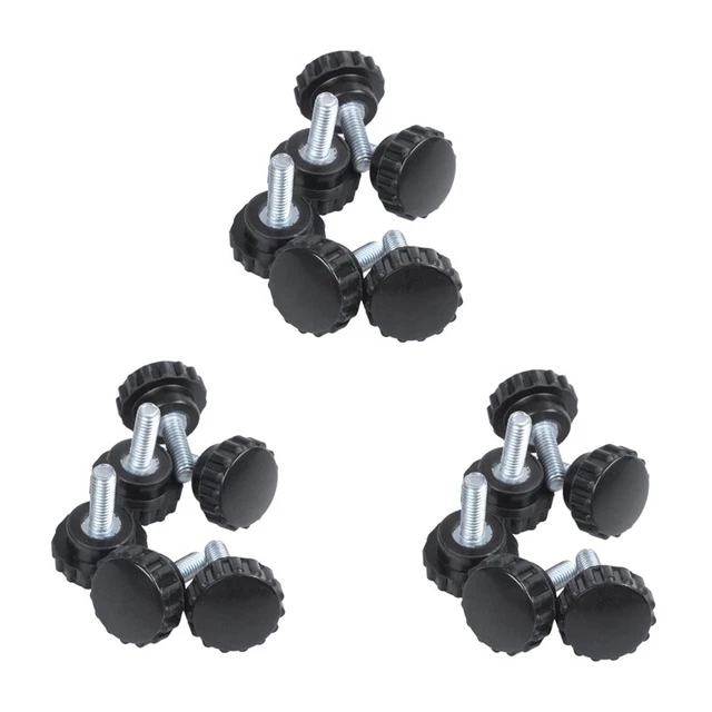 18 Pz. M4X10 Viti A Testa Zigrinata con Impugnatura A Vite Zigrinata Zigrin N4A9