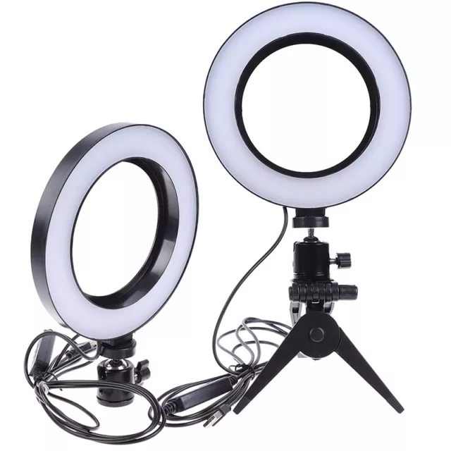 6 " LED Ring Light Lamp Selfie Camera Live Dimmable Phone Studio Photo Vide-xd 3