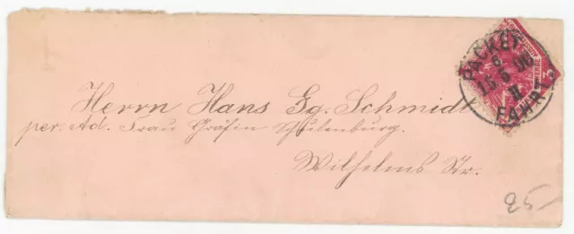 Deutsches Reich Privatpost Brief Berlin 1896