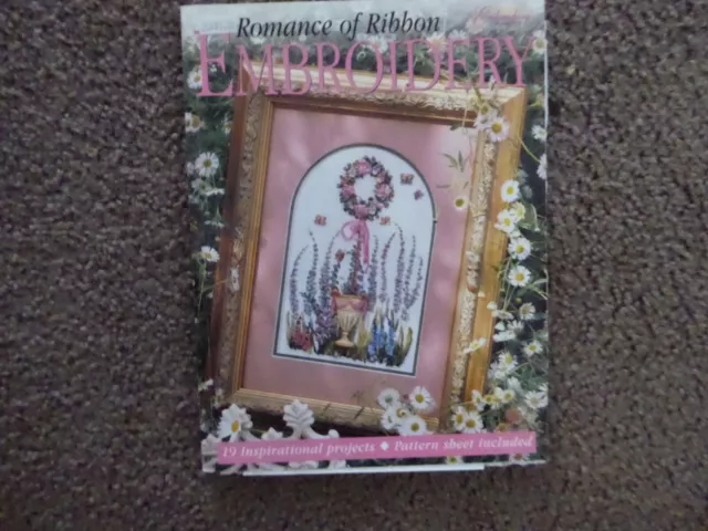 "Romance of Ribbon" Embroidery Book. 19 Projects. Pattern Sheet Included.