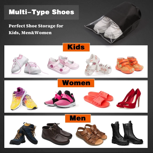 10 Stück Schuhe Tasche Vlies Reise Aufbewahrungsbeutel Kordelzug Staubbeutel 7