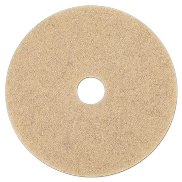 BWK4021NHE 21 in. Diameter Natural Hog Hair Burnishing Floor Pads - Tan (5/Carto