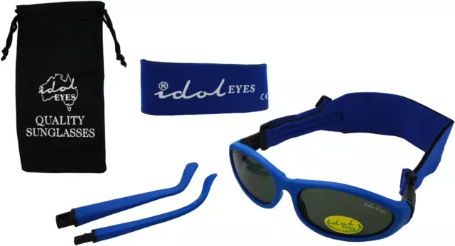 Baby Wrapz 2 occhiali da sole convertibili 0-5 anni con 2 fasce e braccia attaccabili