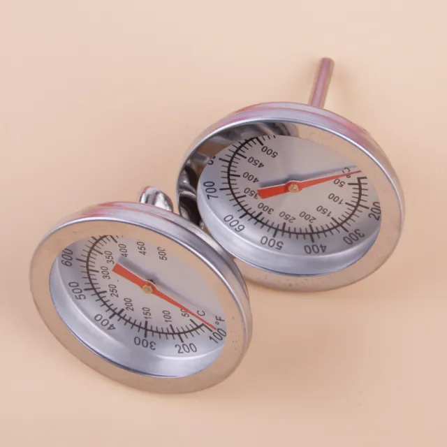 2pcs 50-500oC BBQ Thermometer Temperature Gauge Grill Smoker Oven Pit v