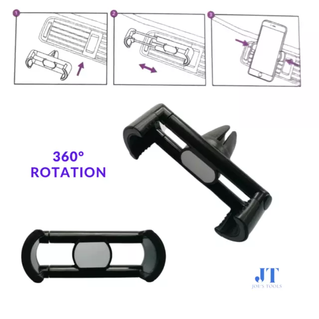 Auto Handyhalterung Universal Smartphone Halter Lüftung KFZ 360°