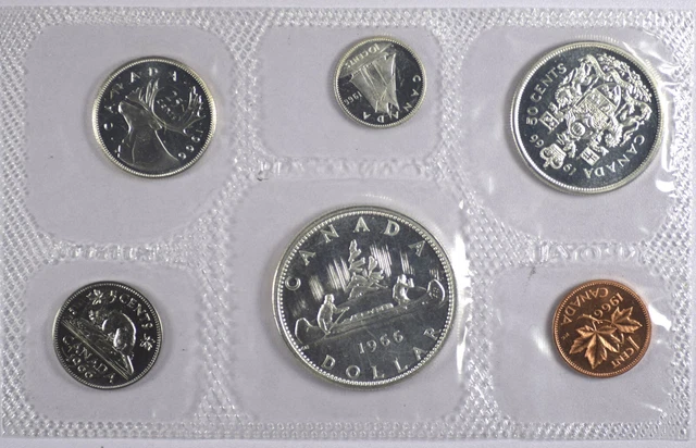 1966 Royal Canadian Mint Silver Proof Like Set w/Papers