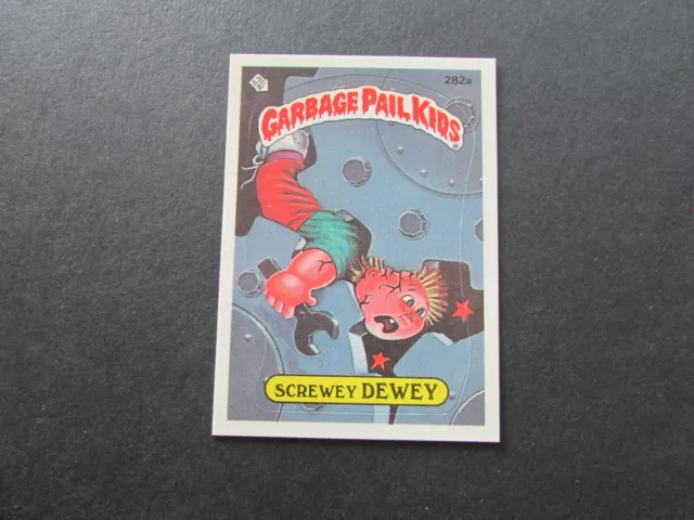 1987 Topps Garbage Pail Kids 7th Series 7 Card 282a Screwey Dewey 2nd Listing