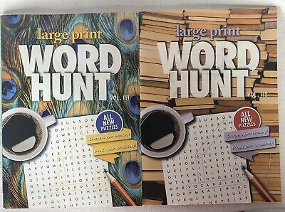 105-108 Papp Sharpens Memory 4 Word Hunt Search Large Print New Books Vol 