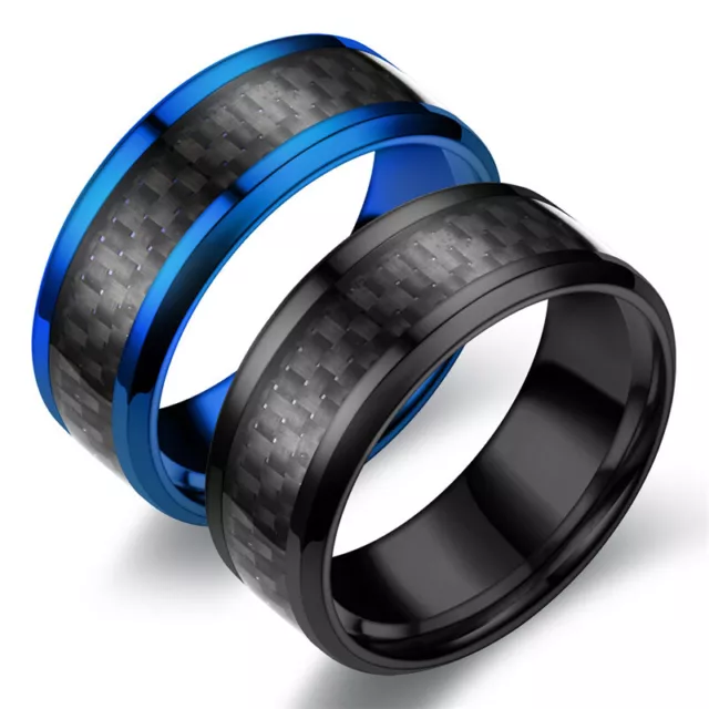 Edelstahlring Bandring Herrenring carbon er190918155820