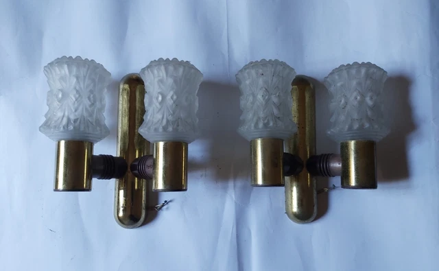 Vintage Coppia Di Appliques Targetti Anni 70