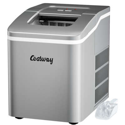 PORTABLE ICE MAKER Machine Countertop 26Lbs/24H Self-cleaning w/ Scoop ...