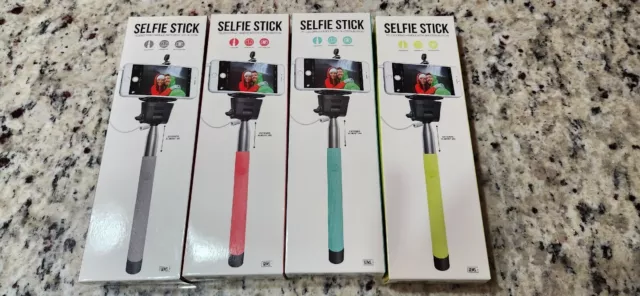 selfie stick - telescoping handle with shutter button NIB Free Shipping
