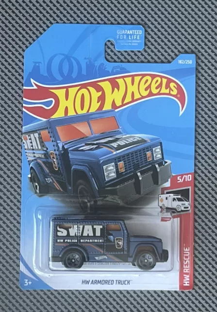 2019 Hot Wheels J Case Treasure Hunt HW Rescue 5/10 HW Armored Truck SWAT