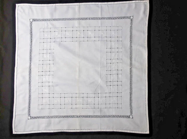 nappe vintage brodée main 135 x 160 cm | Kaufen auf Ricardo