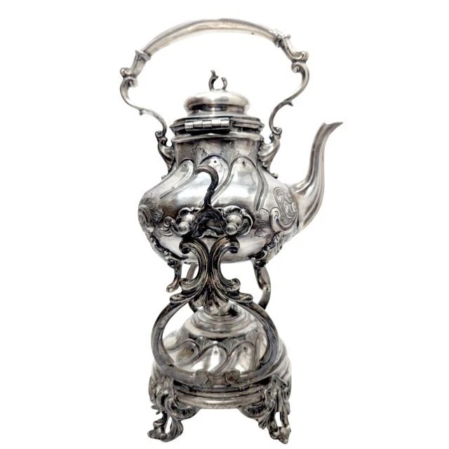 Fontaine à Thé / Samovar En Métal Argenté - Style Art Déco